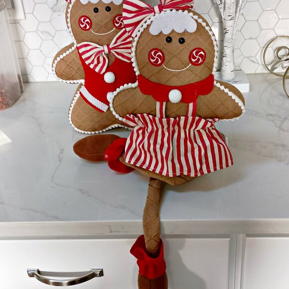 NEW! WEIGHTED GINGERBREAD GIRL DECOR DOLL - Picture 5 of 5